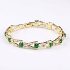 Verde Link bransoletka tenisowa | Złoto