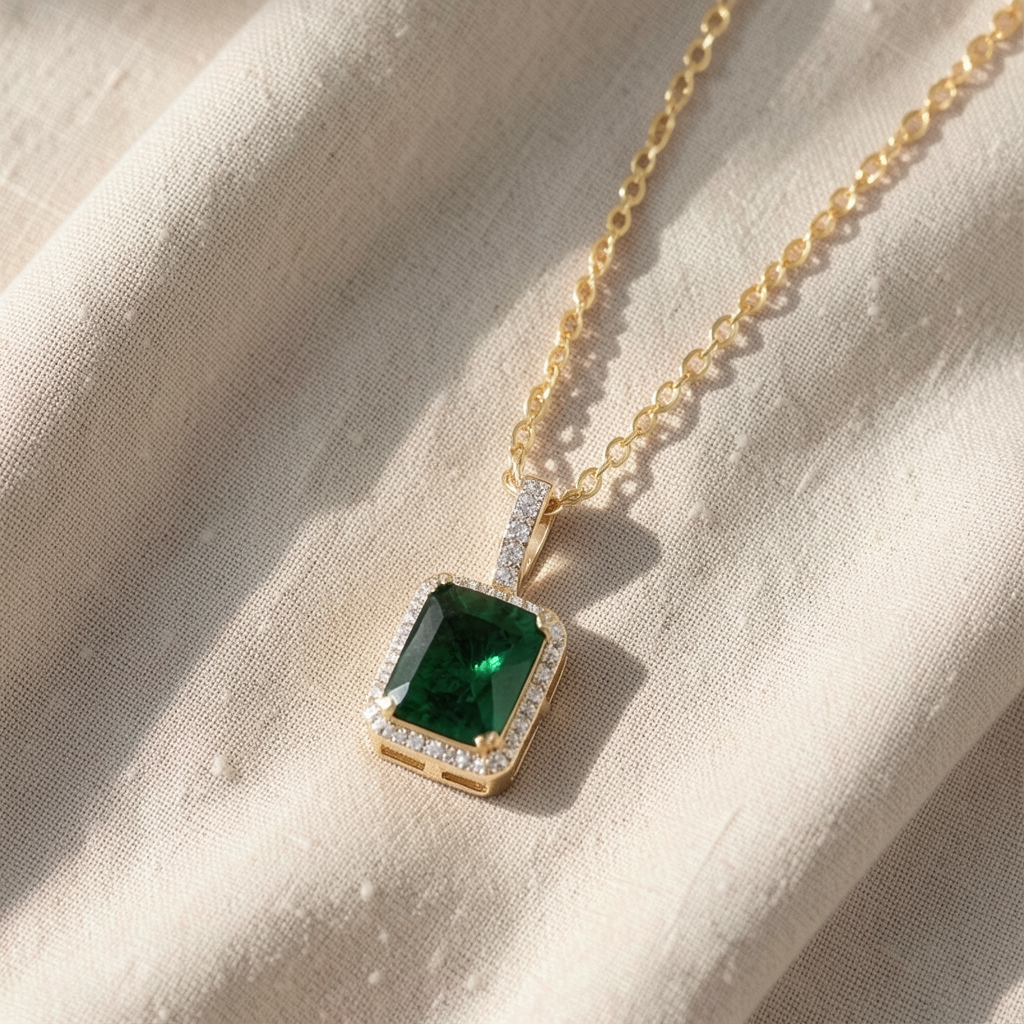 Naszyjnik Juliette ze szmaragdem